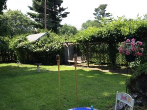 Yes, that's right: no people, yet, at the cookout!