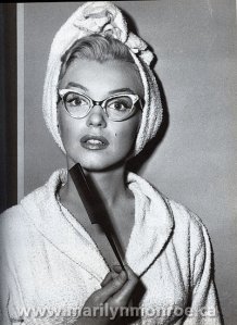 Marilyn Monroe looking super smart in "How to Marry a Millionaire."